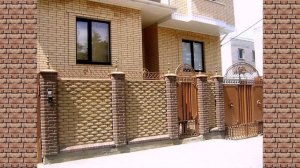 Самые красивые заборы из кирпича.