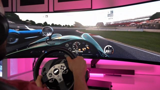 Best BUDGET REALISTIC MOTION SIM Setup - NLR GTTrack + Motion Platform V3 + Samsung Odyssey G9