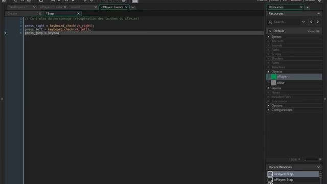 Creer son jeu de plateforme avec Game Maker 2 - Part 1 : Deplacements et Collisions