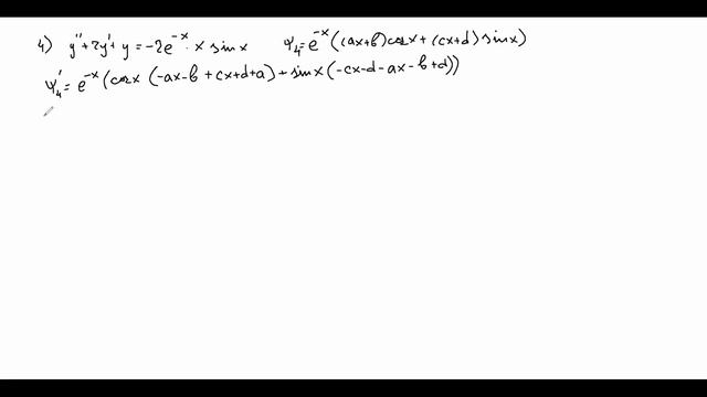 10 practice - DiffEq | part 1 | Неоднородные линейной ур-е с постоянными коэффициентами смотреть онлайн