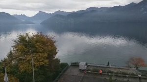 Швейцария Люцерн озеро в Альпах.mp4