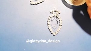 DIY как сделать серьги. Украшения страз для танцев, Belly dance earrings jewelry