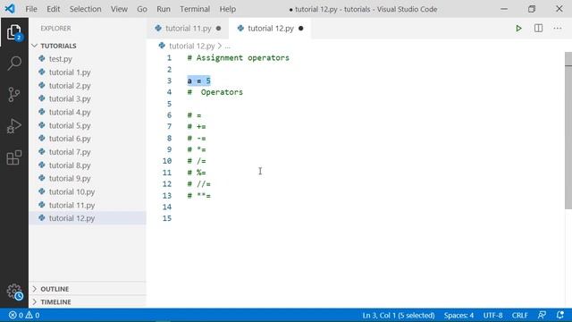 #12 What is Assignment Operators? How to Use? | Python Operators - Python Programming in Hindi