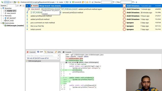 12 - Merge Git Branches with Commit Messages смотреть онлайн