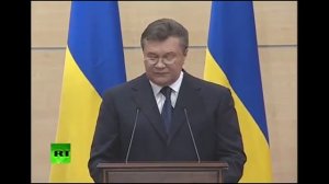 Последнее выступление президента Украины Виктора Януковича