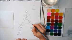 Буква А (аист)