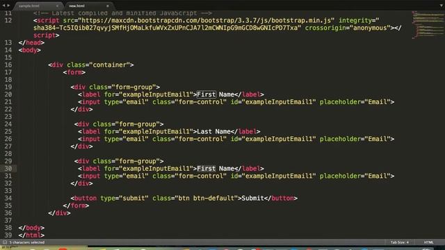 How to Design Contact us form in Bootstrap/ css3 / Html5 смотреть онлайн