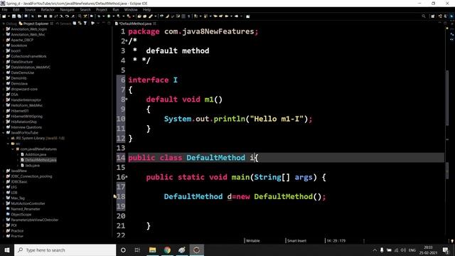 Java 8 New Features | Default methods