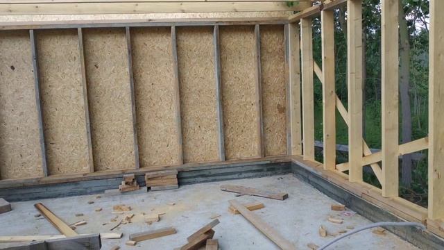 каркасный гараж на 2 машины в одного / garage for 2 cars