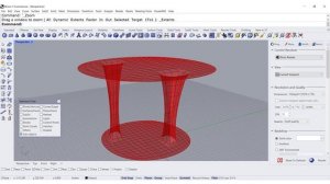 Simple coffee table with SubD in Rhino 7, full course at www.Rhino3D.Education