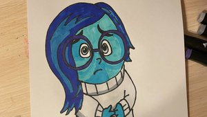 печаль головоломка как рисовать поэтапно