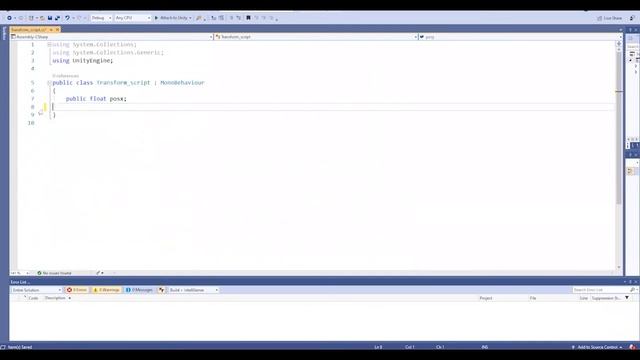 Разработка VR/AR / Урок 9 / Программирование C# / Функция input / Детский технопарк РГСУ