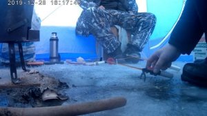 Зимняя рыбалка в -35 на Восточном.