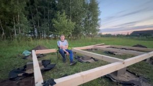 Покупка участка и начало строительства бытовки!