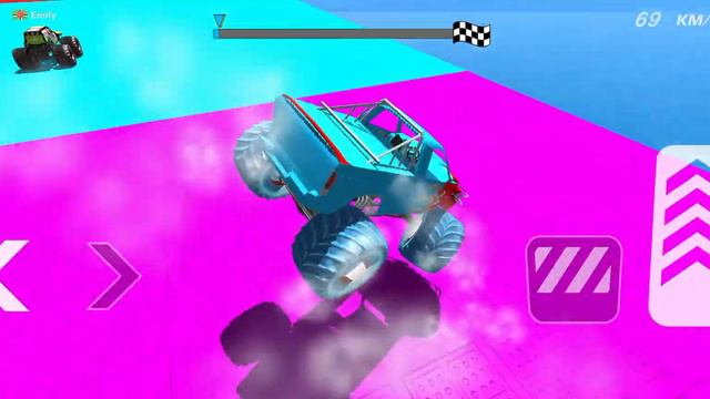 Mega Ramp Monster Truck - Extreme Monster Truck Impossible Mega Tracks 3D Ramp Android Gameplay смотреть онлайн