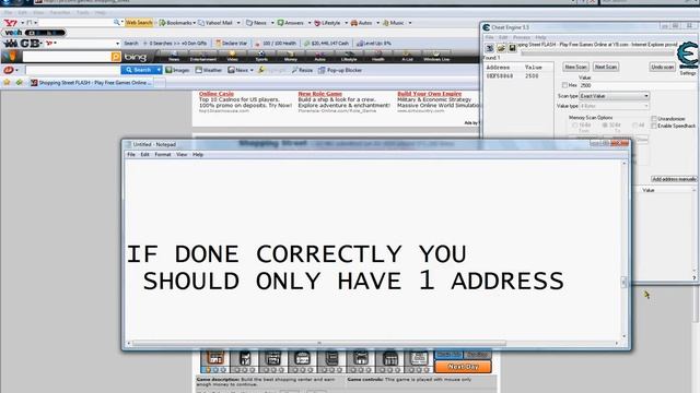 How to hack flash games with cheat engine 5 5 (Shopping Street) смотреть онлайн