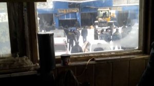 Незаконный снос автосервиса и стоянки в районе Бирюлёво-Западное.