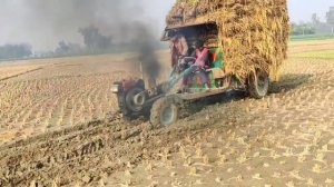 ДИЗЕЛЬНЫЙ МОТОБЛОК НА РИСОВОМ ПОЛЕ.!!!