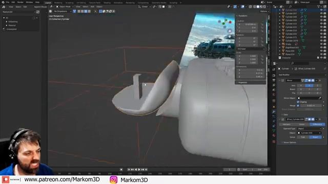 Using Midjourney to create Scifi Transport Ship in 3D models with Blender смотреть онлайн
