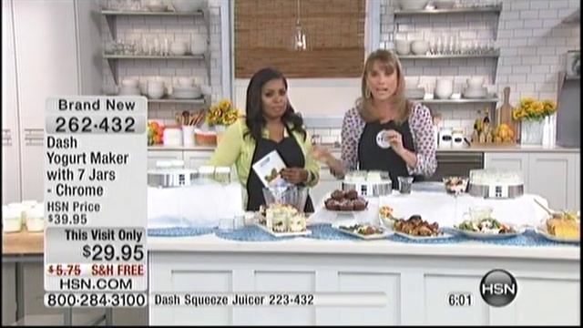 Kelly Diedring Harris presents the DASH Yogurt Maker on HSN; 5.28.13 смотреть онлайн