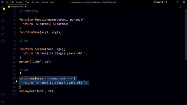 JavaScript FUNCTION STRUCTURE for Absolute Beginners