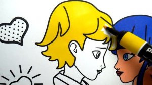 Coloring the Miraculous: Marinette & Adriene Love ?? - An Adventure in Coloring Pages