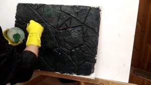 Зачем покупать камень когда его можно сделать самому , из гипсовой штукатурки декор для посещение.