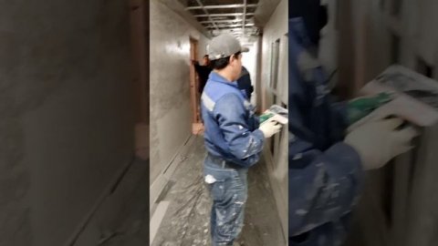 Нанесение декоративной штукатурки с помощью станции Aspro N-3