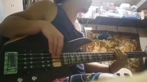 when the smoke is going down bass cover