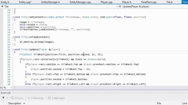 C++ Allegro 5 Platformer Made Easy Tutorial 33 - EntityManager [Part 1] смотреть онлайн