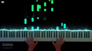 Everglow - Coldplay Piano Cover Synthesia Tutorial