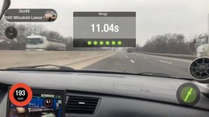 Lancer 9 2.0 Turbo замер 100-200 км/ч