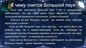 К чему снится Большой паук – толкование сна по Соннику