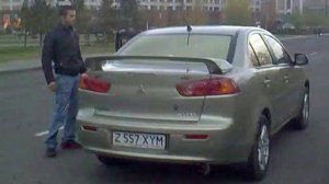 Mitsubishi Lancer X звук прямотока)