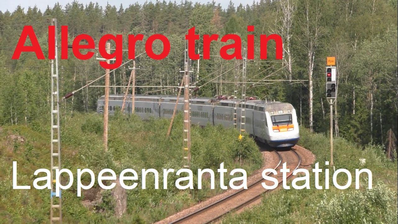 [Eng sub] Allegro train and Lappeenranta station / Поезд Аллегро и станция Лаппеенранта / Finland