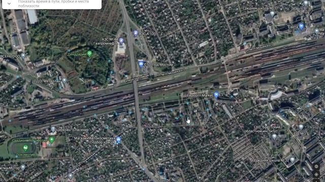 Берасце на гугал мапе смотреть онлайн