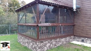 Защита новой веранды мягкими ( гибкими, жидкими ) окнами из ПВХ плёнки