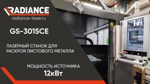 Обзор станка GS-3015CE. Мощность источника 12кВт. На производстве у клиенат.
