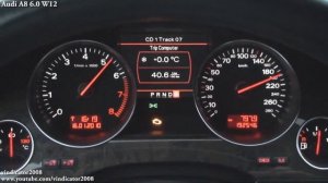 Audi A8 6,0 w12 vs BMW 760Li vs Mercedes S600 - Acceleration 0-220kmh