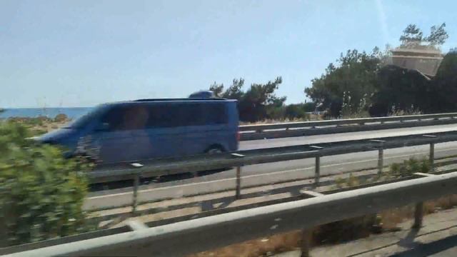 Дорога Аланья - аэропорт Анталья Road Alanya - Antalya Airport Пляж Клеопатры Kleopatra beach yol