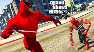 ГТА 5 МОДЫ КРАСНЫЙ ВЕНОМ ПРОТИВ ЧЕЛОВЕК ПАУК В GTA 5! ОБЗОР МОДА В GTA 5 ИГРЫ ГТА МУЛЬТИК GTA 5 МОДЫ
