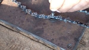 как склепать цепь бензопилы