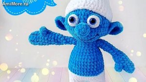 Амигуруми: схема Смурфик. Игрушки вязаные крючком - Free crochet patterns.
