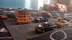 моя диорама в масштабе 1:43 заправка
