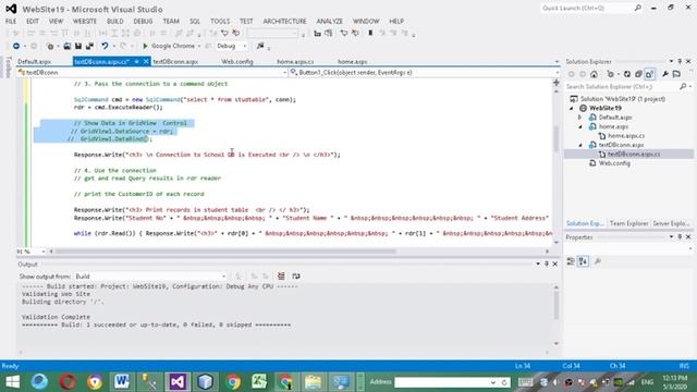 ASP C# SQL server Database Connection String SQL Data Reader SQL Command Execution by C# code смотреть онлайн