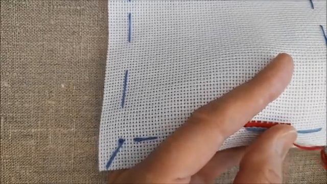 Учимся вышивать "КОСУЮ СТЁЖКУ" часть1