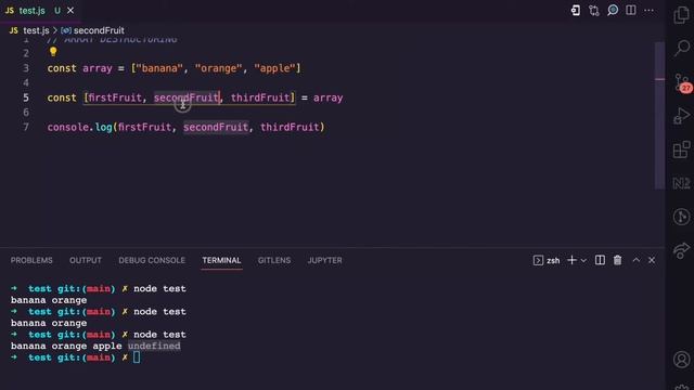 Array Destructuring Simplified, in JavaScript