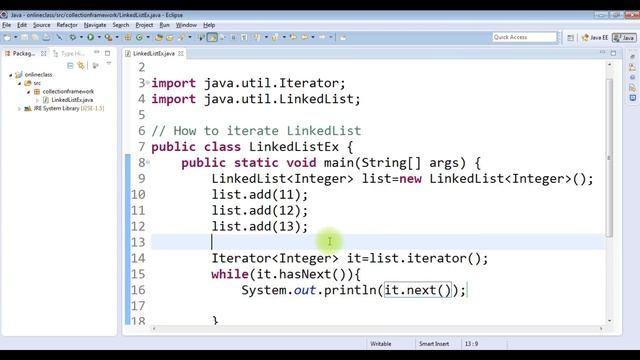 How to Iterate LinkedList in Java