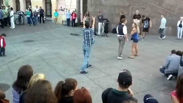 Питерская тусовка, видео со столба 2