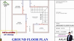 17’ X 25' House Plan l 425 sqft  l 47 Gaz  | East Facing l Moden house plan || @aalayhomes